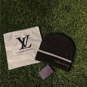 Black Louis Vuitton Beanie